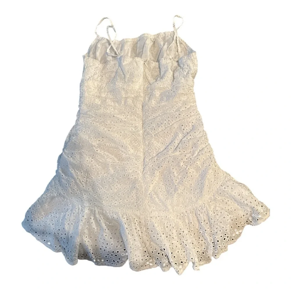 White Crochet Dress Girls Large festival, graduation, vacation, party, cruise
